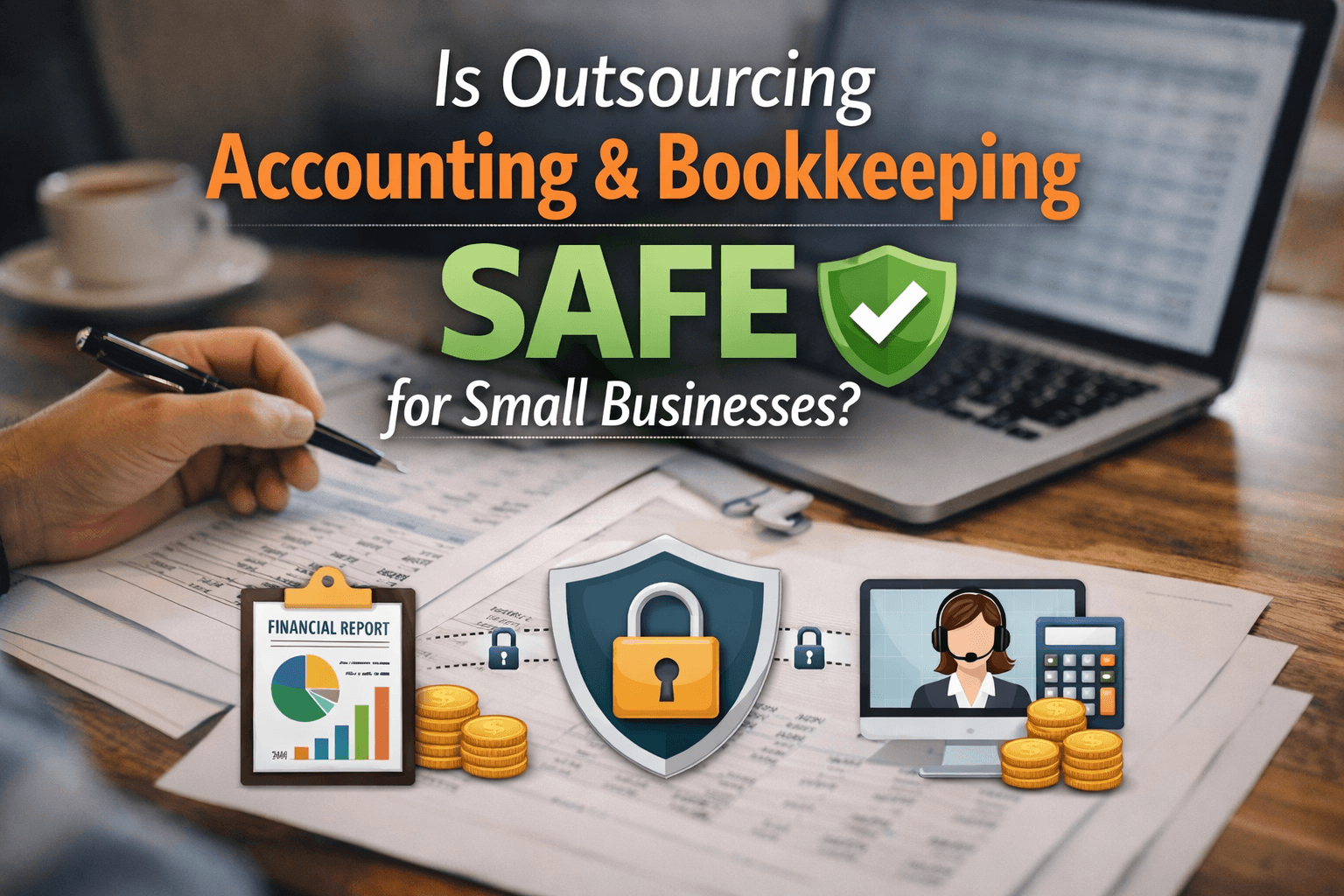 Outsourcing Accounting and Bookkeeping safe for small Businesses